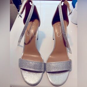 Jessica Simpson silver heals